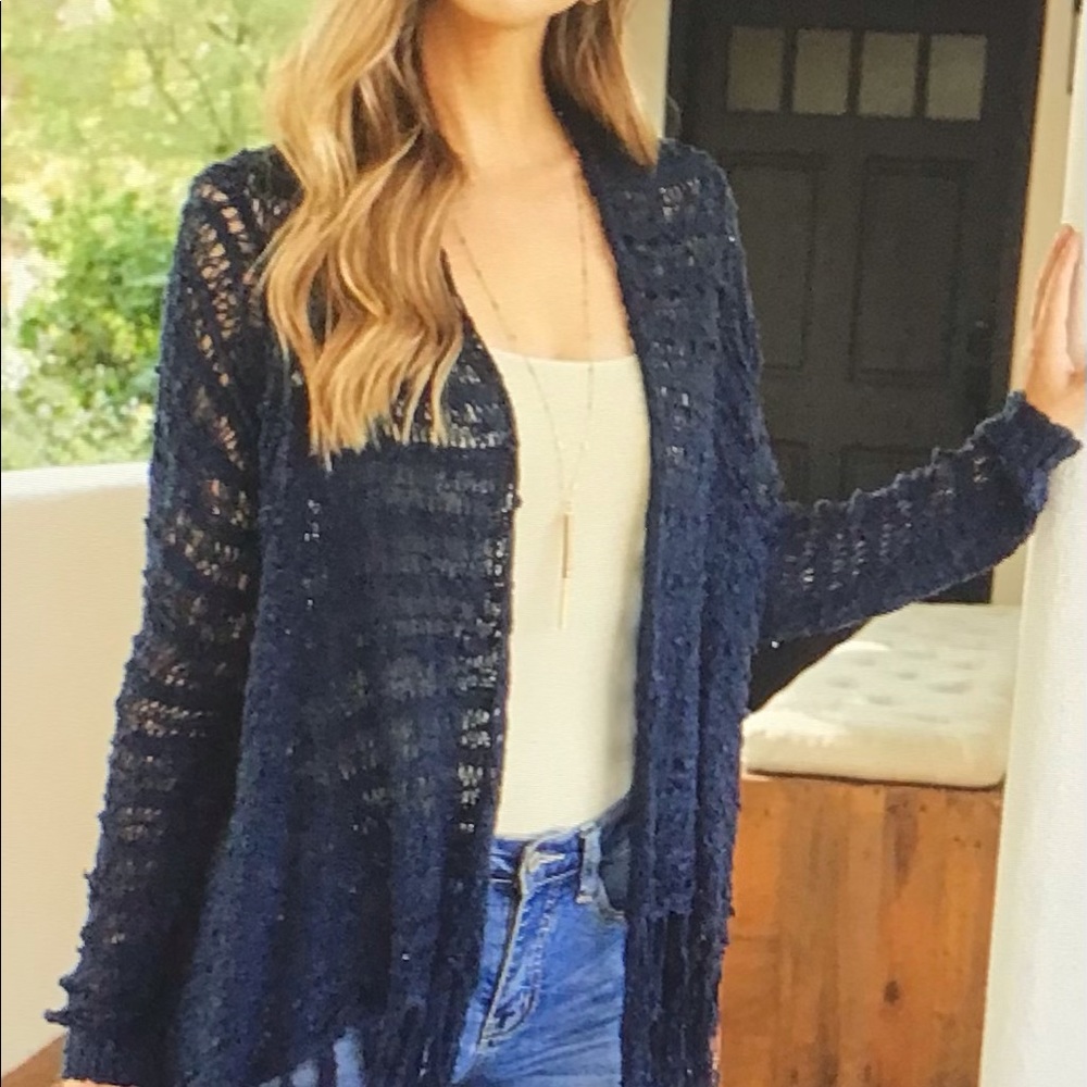 Navy Cardigan